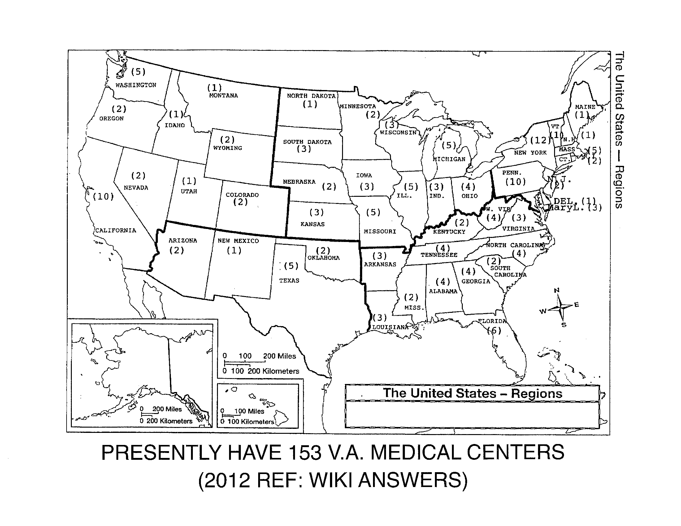 Current VA Centers as of 2012